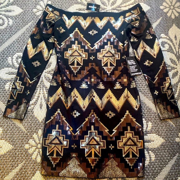 ❤️NEVER WORN! | Express Sequin Dress | Size S - Picture 4 of 12